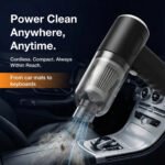3-in-1 Cordless Mini Car Vacuum Cleaner with Air Blower & Dust Collector | Rechargeable Handheld Vacuum Cleaner for Car, Home, Office & Keyboard Cleaning - Image 4