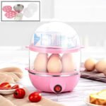 Electric Egg Boiler 7 Eggs Capacity | 2 Layer Automatic Egg Cooker with Auto Shut-Off | Egg Boiler, Poacher & Food Steamer | Fast Cooking Breakfast Maker for Home Kitchen - Image 2