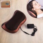 Professional Massage Pillow with Heat | Shiatsu Neck & Back Massager with 4 Rotating Rollers | Deep Tissue Electric Massage Cushion for Neck, Shoulder, Back, Waist & Legs | Home & Car Use | Black - Image 2