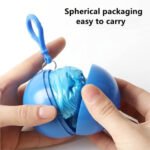 Kids Disposable Raincoat with Hood & Portable Storage Case | Waterproof Emergency Rain Poncho for Boys & Girls | Lightweight Travel Rainwear with Clip-On Carry Case | Compact Monsoon Rain Protection - Image 4