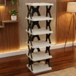 6 Layer Shoe Rack Stand for Home | Multi-Tier Footwear Organizer | Space Saving Shoe Storage Shelf for Shoes, Slippers & Sandals | Rectangle Shoe Stand for Entryway, Bedroom & Wardrobe - Image 5