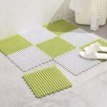 Anti Slip Bath Mat Pack of 6 | Non-Slip Bathroom Safety Mats with Strong Suction Cups | Interlocking Shower Floor Mat Tiles for Bathroom, Toilet & Wet Areas | 28 x 28 cm - Image 2