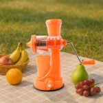 Manual Fruit Juicer with Strong Suction Base | Hand Press Juicer for Fruits & Vegetables | Pulp & Seed Separator | Portable Kitchen Juice Extractor | Food Grade Plastic | Green - Image 4