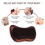 Professional Massage Pillow with Heat | Shiatsu Neck & Back Massager with 4 Rotating Rollers | Deep Tissue Electric Massage Cushion for Neck, Shoulder, Back, Waist & Legs | Home & Car Use | Black - Image 5