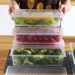 Freezer Storage Containers Set of 6 (1500ML Each) with Drain Tray | Airtight Food Storage Boxes for Fruits, Vegetables & Leftovers | Stackable Fridge Organizer Containers | BPA Free Plastic - Image 4