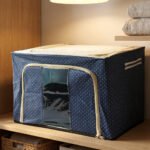 Foldable Cloth Storage Box with Transparent Window (50 x 40 cm) | Breathable Fabric Organizer with Zipper | Clothes, Blanket, Toy & Wardrobe Storage Container | Space Saving Home Organizer - Image 6