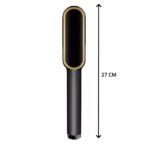 Calm & Curl Hair Straightener Brush with Keratin Infused Ceramic Coating | Fast Heating Hair Straightening Comb with Adjustable Temperature Control | Anti-Frizz Styling Tool for Women & Men - Image 4