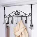 Indo Glow Over Door Hanger Rack with 7 Hooks | Heavy Duty Metal Door Hanging Organizer | Space Saving Coat, Towel, Bag & Clothes Holder for Bedroom, Bathroom, Kitchen & Entryway - Image 2