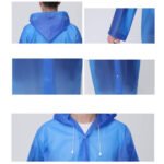 Portable EVA Raincoat for Men, Women & Kids | Reusable Waterproof Rain Poncho | Lightweight Foldable Travel Rainwear | Unisex Emergency Raincoat for Travel, Hiking, School & Outdoor Activities - Image 3