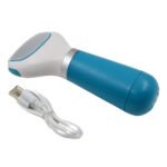 Electric Foot Callus Remover | Rechargeable Pedicure Tool with 360? Rotating Coarse Roller | Waterproof Foot File for Dry Skin, Cracked Heels & Dead Skin Removal | USB Powered | White & Blue