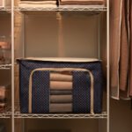 Foldable Cloth Storage Box with Transparent Window (50 x 40 cm) | Breathable Fabric Organizer with Zipper | Clothes, Blanket, Toy & Wardrobe Storage Container | Space Saving Home Organizer - Image 4
