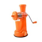 Manual Fruit Juicer with Strong Suction Base | Hand Press Juicer for Fruits & Vegetables | Pulp & Seed Separator | Portable Kitchen Juice Extractor | Food Grade Plastic | Green
