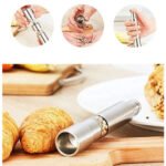 Thumb Press Salt & Pepper Grinder | One-Handed Stainless Steel Spice Mill | Adjustable Coarseness | Manual Pepper Mill for Black Pepper, Rock Salt & Dry Spices | Refillable Kitchen Seasoning Grinder - Image 4