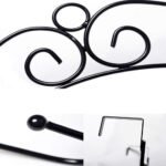 Indo Glow Over Door Hanger Rack with 7 Hooks | Heavy Duty Metal Door Hanging Organizer | Space Saving Coat, Towel, Bag & Clothes Holder for Bedroom, Bathroom, Kitchen & Entryway - Image 5