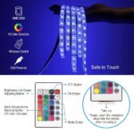 RGB LED Strip Lights 3 Meter with Remote Control | USB Powered Multi-Color LED Light Strip | Waterproof LED Mood Lights for TV, Bedroom, Gaming Setup, Home Decoration & Party Decor - Image 3