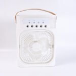 Portable Air Cooler Fan with 7-Color LED Light | USB Personal Air Cooler | Adjustable Wind Speed & 60? Oscillation | Portable Air Cooler for Home, Office & Travel