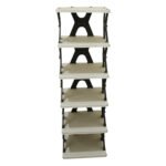 6 Layer Shoe Rack Stand for Home | Multi-Tier Footwear Organizer | Space Saving Shoe Storage Shelf for Shoes, Slippers & Sandals | Rectangle Shoe Stand for Entryway, Bedroom & Wardrobe