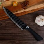 Quickslice 6-Piece Stainless Steel Knife Set with Peeler & Kitchen Scissors | Sharp Multipurpose Kitchen Knives for Cutting, Slicing & Chopping | Ergonomic Handle Cooking Tool Set - Image 5
