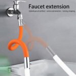 360? Flexible Water Tap Extender for Kitchen & Bathroom Sink | Universal Silicone Faucet Extension with Splash-Proof Aerator | Bendable Water Saving Tap Attachment | Easy Install Faucet Nozzle Adapter - Image 7