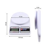 Digital Kitchen Weighing Scale 10Kg Capacity | High Precision Electronic Food Scale with Stainless Steel Tray | Tare Function | LCD Display | Kitchen Weight Machine for Cooking, Baking & Meal Prep - Image 4