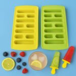 Plastic Ice Cube Tray Set 4 Pieces | BPA Free Flexible Ice Moulds with Heart & Stick Shapes | Reusable Food Grade Ice Cube Maker for Freezer, Chocolate, Jelly & Baby Food - Image 4