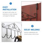 Indo Glow Over Door Hanger Rack with 7 Hooks | Heavy Duty Metal Door Hanging Organizer | Space Saving Coat, Towel, Bag & Clothes Holder for Bedroom, Bathroom, Kitchen & Entryway - Image 6