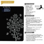 Digital Bathroom Scale | Electronic Body Weight Weighing Machine with LCD Display | Tempered Glass Personal Health Scale | High Precision Weight Monitor for Home Use | 180 kg Capacity | Black - Image 7