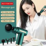 Deep Tissue Massager Gun | Cordless Percussion Body Massager with 4 Massage Heads & 6 Speed Levels | Muscle Recovery Massage Device for Neck, Back, Shoulder, Legs & Full Body | Black - Image 7