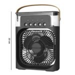 Portable Mini Air Cooler Fan with 7 Color LED Light | USB Powered Personal Air Cooler with Water Tank & Mist Function | Adjustable Wind Speed | 60? Adjustable Airflow | Desk Cooling Fan for Home - Image 5
