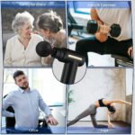 Deep Tissue Massager Gun | Cordless Percussion Body Massager with 4 Massage Heads & 6 Speed Levels | Muscle Recovery Massage Device for Neck, Back, Shoulder, Legs & Full Body | Black - Image 4