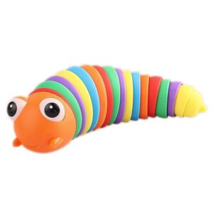 3D Rainbow Slug Fidget Toy Stress Relief for Children Adults