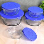 Organivo 5-Piece Glass Bowl Set with Airtight Lids | Stackable Glass Mixing, Serving & Food Storage Bowls | Microwave & Freezer Safe Kitchen Bowl Set | Transparent - Image 2