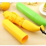 Banana Shaped Foldable Umbrella with Case | UV Protection Sun & Rain Umbrella | Windproof Mini Travel Umbrella for Women & Girls | Compact Portable Folding Umbrella - Image 6