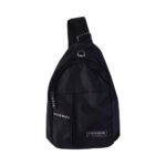 FERVENT Waterproof USB Charging Sling Bag | Crossbody Chest Bag with USB Port & Headphone Hole | Anti-Splash Travel Sling Bag for Men & Women | Multi-Pocket Shoulder Bag for Travel