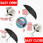 Compact 3 Fold Umbrella with Zip Case | UV Protection Sun & Rain Umbrella | Lightweight Travel Umbrella for Men, Women & Kids | Portable Folding Umbrella for Daily Use - Image 3