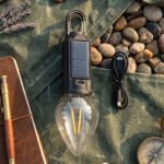Solar Rechargeable Camping Lantern with USB-C Fast Charging | Portable LED Camping Light with Carabiner Hook | Weather-Resistant Emergency Lantern for Hiking, Trekking, Outdoor Camping & Power Outages - Image 4