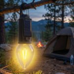 Solar Rechargeable Camping Lantern with USB-C Fast Charging | Portable LED Camping Light with Carabiner Hook | Weather-Resistant Emergency Lantern for Hiking, Trekking, Outdoor Camping & Power Outages - Image 7
