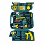 Home Tool Kit Set with Carry Case | Multi-Purpose Hand Tools for Home Repair, DIY Projects & Maintenance | Hammer, Wrench, Pliers, Screwdrivers, Measuring Tape & LED Torch