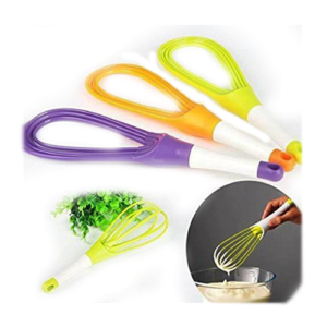 Plastic Whisk Mixer Versatile Balloon Whisk for Milk, Coffee, Eggs, and Juice Mixing with Effortless Performance