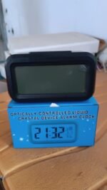 Digital LCD Alarm Clock with Temperature Display | Battery Operated Table Clock with Automatic Backlight Sensor  | Time, Date & Day Display | Portable Bedside Clock for Home, Office & Travel - Image 6