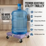 Adjustable Washing Machine Stand with Wheels | Heavy Duty Appliance Trolley Base | Movable Refrigerator Stand with 360? Caster Wheels & Non-Slip Pads | Universal Appliance Roller Stand - Image 2