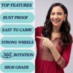 Adjustable Washing Machine Stand with Wheels | Heavy Duty Appliance Trolley Base | Movable Refrigerator Stand with 360? Caster Wheels & Non-Slip Pads | Universal Appliance Roller Stand - Image 6