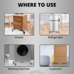 Adjustable Washing Machine Stand with Wheels | Heavy Duty Appliance Trolley Base | Movable Refrigerator Stand with 360? Caster Wheels & Non-Slip Pads | Universal Appliance Roller Stand - Image 7