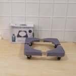 Adjustable Washing Machine Stand with Wheels | Heavy Duty Appliance Trolley Base | Movable Refrigerator Stand with 360? Caster Wheels & Non-Slip Pads | Universal Appliance Roller Stand - Image 8
