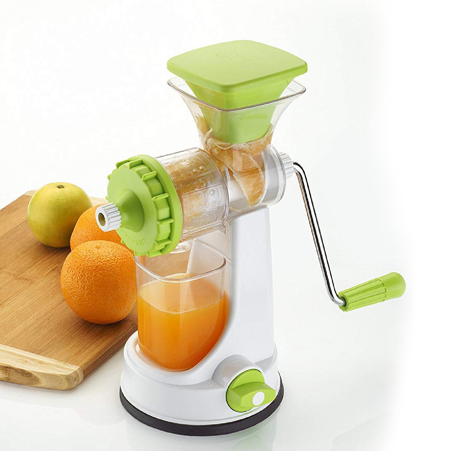 Kitchenware Plastic Hand Juicer New Smart Fruit & Vegetable Multipurpose Juicer (Color:Random Green,Blue,Red,Orange) ( Colors May Vary ) (Multicolor Pack of 1)
