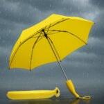 Banana Shaped Foldable Umbrella with Case | UV Protection Sun & Rain Umbrella | Windproof Mini Travel Umbrella for Women & Girls | Compact Portable Folding Umbrella - Image 2
