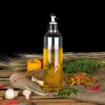 1L Oil Dispenser Bottle for Kitchen | Clear Plastic Oil Pourer with Drip-Free Spout & Controlled Flow Lid | 1000ml Oil Container for Olive Oil, Cooking Oil, Vinegar & Dressings - Image 5