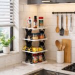 4 Layer Foldable Storage Rack Organizer | Multipurpose Portable Shelf Stand for Kitchen, Bathroom, Office & Living Room | Space Saving Folding Storage Rack | Heavy Duty Organizer Stand - Image 4