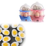Electric Egg Boiler 7 Eggs Capacity | 2 Layer Automatic Egg Cooker with Auto Shut-Off | Egg Boiler, Poacher & Food Steamer | Fast Cooking Breakfast Maker for Home Kitchen - Image 3