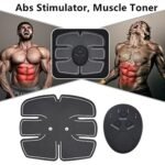 Wireless EMS ABS Stimulator Belt | Abdominal Muscle Toning Device | Portable Fitness Trainer with Electrical Muscle Stimulation | Lightweight Core Training Equipment | Battery Operated - Image 4